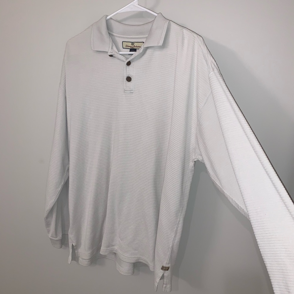 TOMMY BAHAMA VINTAGE LONG SLEEVE WHITE BUTTON UP